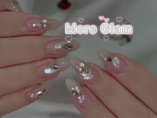 ロング more glam 原宿店のネイルデザイン