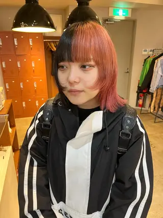 ミディアム カラー 🩷ハイトーン透明感 レイヤー🩷ユリカのヘアスタイル