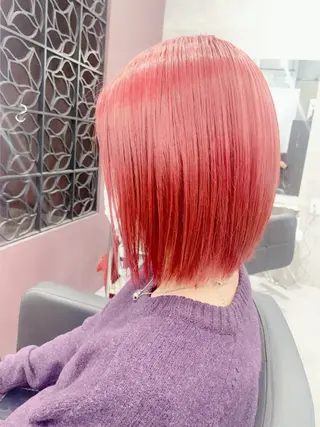 カラー 酸性ストレート 髪質改善のヘアスタイル