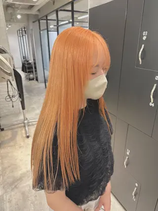 ロング カラー ハイトーン･髪質改善 MIOKAのヘアスタイル