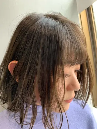 ミディアム カラー 怪我のため6月末 復帰予定田中瑞希🍃のヘアスタイル