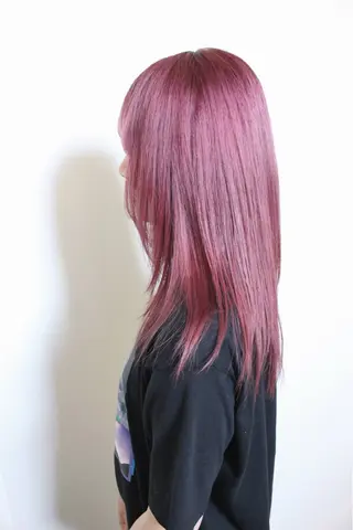 セミロング カラー 土居 正季のヘアスタイル