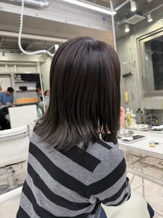 ミディアム カラー 國井 廉のヘアスタイル