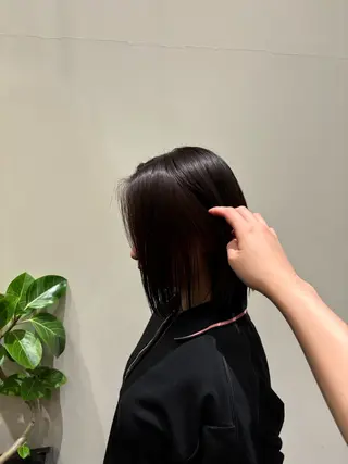 ミディアム カラー 竹田 佳奈のヘアスタイル