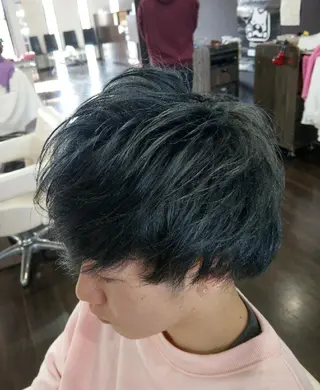 ショート カラー メンズ Add9 柳田健登のヘアスタイル