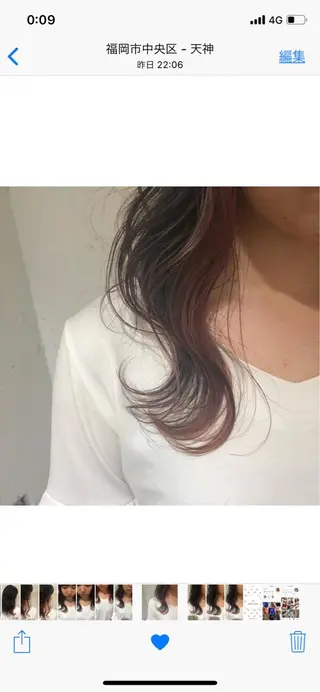 ミディアム フジサキ ケンのヘアスタイル