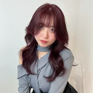 ロング ナナ♡レイヤーカット ♡似合わせカラーのヘアスタイル