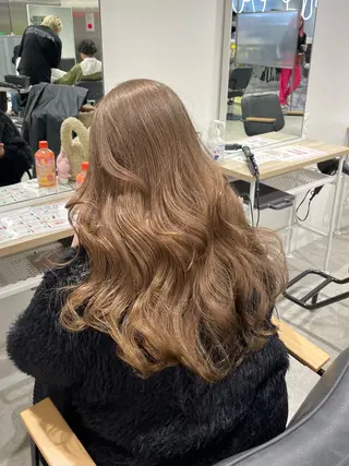 ロング ARISA︎ メンズハイトーンのヘアスタイル