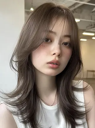 セミロング 🎀透明感カラー/ yuka🎀のヘアスタイル