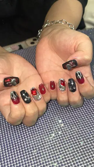 ネイル RICO Nail パーツつけ放題🌈のネイルデザイン