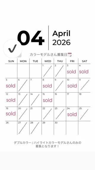 カラー mei🪽 カラーモデルのヘアスタイル