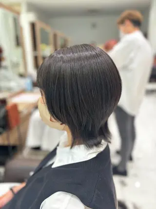 ミディアム 🐈‍⬛SARA🎀 縮毛矯正のヘアスタイル
