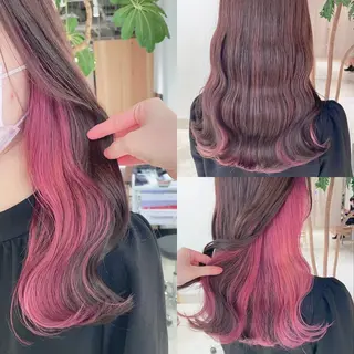 ロング カラー 渋谷:インナーカラー ／🍒エリカ🍒のヘアスタイル
