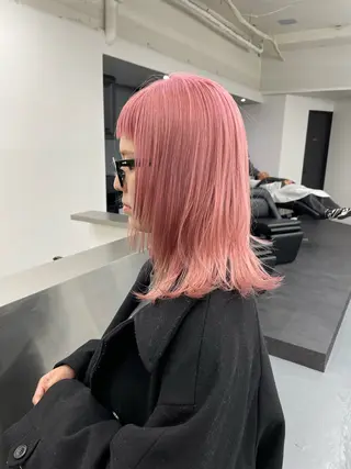 セミロング カラー ㅤㅤㅤㅤㅤㅤㅤ nagomiのヘアスタイル