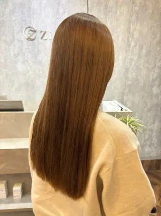 セミロング カラー 詩乃🎀ピンク 暖色系🫧レイヤーのヘアスタイル