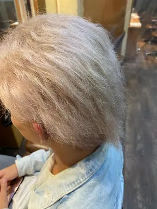 ショート カラー パーマ ヘアアレンジ メンズ キッズ ネイル マツエク・マツパ 🌈髪質改善・美髪矯 正・平野瀬乃🌈のヘアスタイル