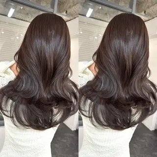 セミロング バレイヤージュ ボブ🌈ナツヤのヘアスタイル