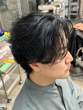 パーマ メンズ fifth/原宿/ カットモデル/カズのヘアスタイル