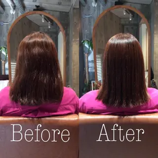 ミディアム Holidays sharesaronのヘアスタイル