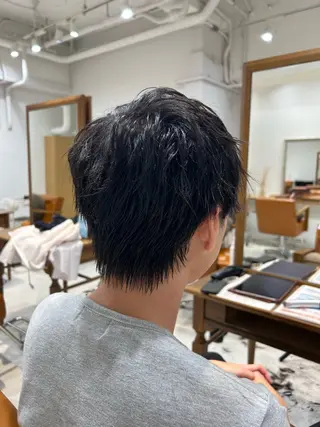 ショート ヘアアレンジ メンズ 山﨑 燦人のヘアスタイル