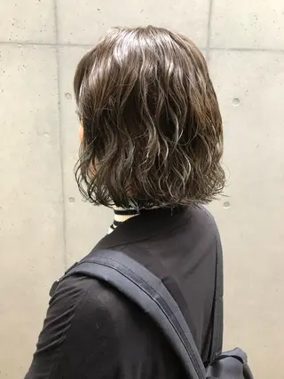 ショート パーマ ロングパーマ木村 ボブパーマのヘアスタイル
