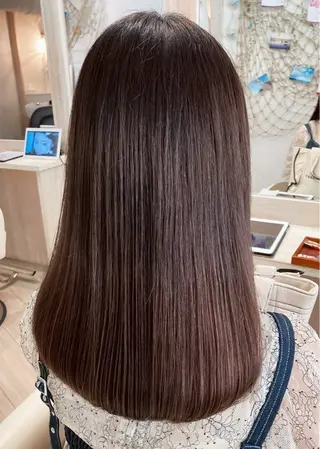 ロング 暖色カラー💞 菊地しおんのヘアスタイル