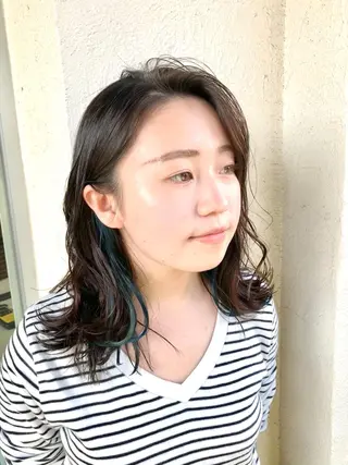 ミディアム 小杉輝/ショート /艶カラー✨のヘアスタイル