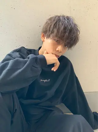ミディアム カラー メンズ メンズ特化 【かな】のヘアスタイル