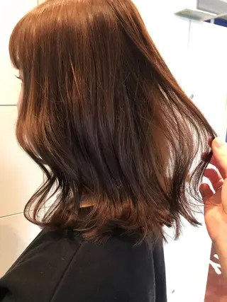 ミディアム カラー 烏丸韓国ヘア🇰🇷 ayaka🎀のヘアスタイル