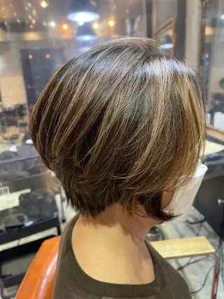 ショート カラー 初めでも安心🌟 newi町田✂のヘアスタイル