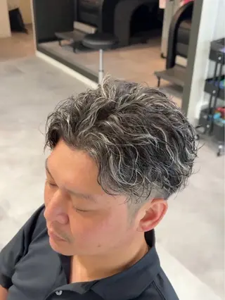ショート パーマ 🌀メンズパーマ特化 名古屋/しゅうと🌀のヘアスタイル