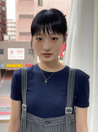 セミロング 園田 渉 ◤SHIKIO◢のヘアスタイル