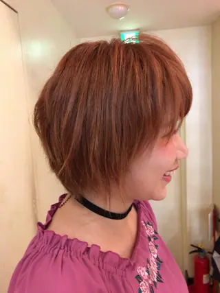 ミディアム カラー ブリーチでもできる 縮毛矯正相原慎🌈のヘアスタイル