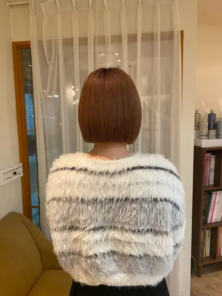 ミディアム 福島 立也のヘアスタイル