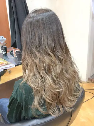 ロング カラー 韓国レイヤーカット★ 小林大樹のヘアスタイル