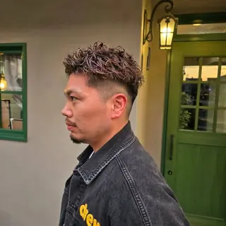 ショート パーマ メンズ SHION men's permのヘアスタイル