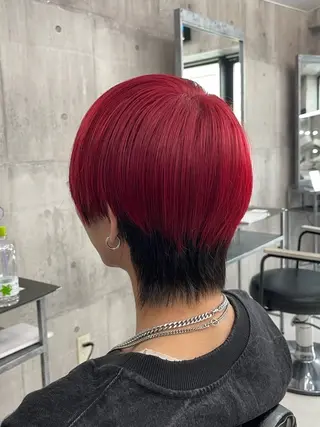 ミディアム カラー パーマ ヘアアレンジ メンズ キッズ レイヤー×ハイトーン / mihana🪐のヘアスタイル