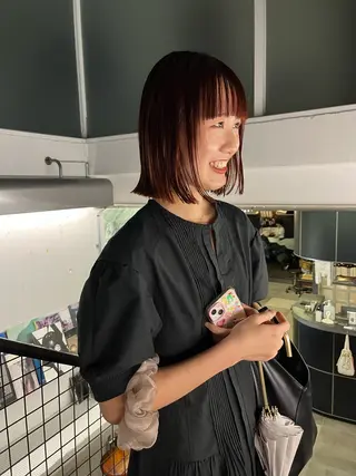 ショート カラー パーマ eri kinjoのヘアスタイル