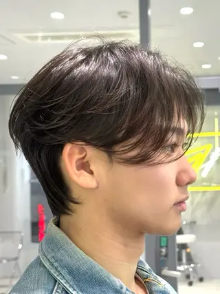 ミディアム パーマ メンズ 吉祥寺/ダウンパーマ メンズ韓国ヘア/桑本のヘアスタイル