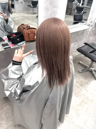 ミディアム 中川 舞のヘアスタイル