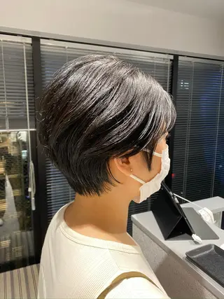 ショート カラー 艶カラー/似合わせ 💖Emmy💖のヘアスタイル