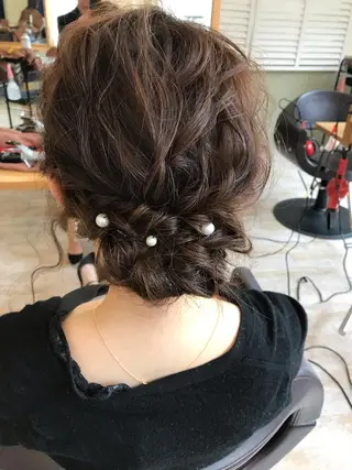 セミロング ヘアアレンジ Rayt hair レイトヘアーのヘアスタイル
