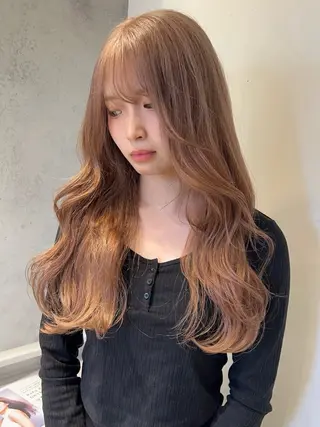ロング カラー ayaka🫧 梅田ダブルカラーのヘアスタイル