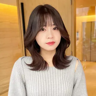 ミディアム カラー 🦋韓国系指名No1 店長/圓山 祐也🦋のヘアスタイル