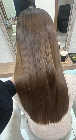 ロング パーマ 縮毛矯正/髪質改善/ 艶髪ササキナツミのヘアスタイル