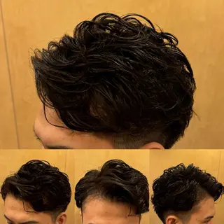 パーマ メンズ 阿賀 佑季のヘアスタイル