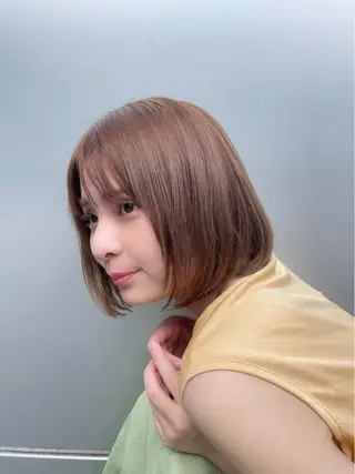 ショート カラー ケアカラー×髪質改善 🌙OKUBO🌙のヘアスタイル
