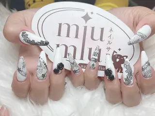 ロング yu naのネイルデザイン