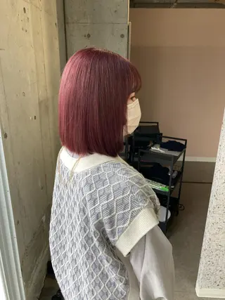 ショート カラー 髪質改善.縮毛矯正 ×韓国ヘアyukiのヘアスタイル