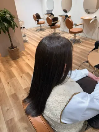 セミロング 玉田 千智のヘアスタイル